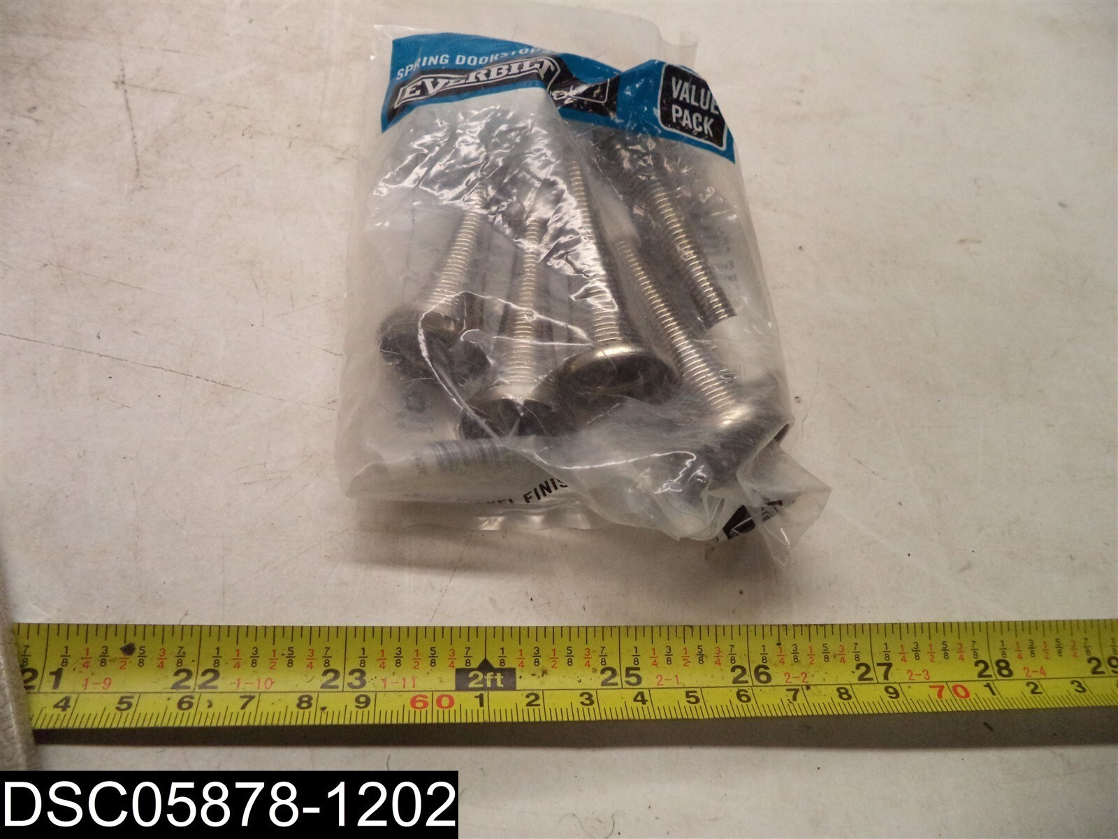 QTY=5: 1002316506 Everbilt Satin Nickel Spring Door Stops 030699155804