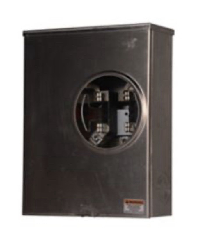 Eaton UGTRS213BE 3-Wire 1-Position Meter Socket, 600 VAC, 200 A, 1 Phase