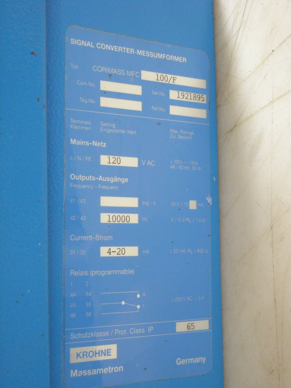 KROHNE Signal Converter MFC 100