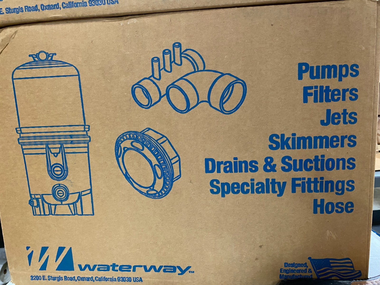 Waterway Plastics 319-2160 Trap Body 6-Inch 1.5 Inch by 1.5 Inch – Grey Color