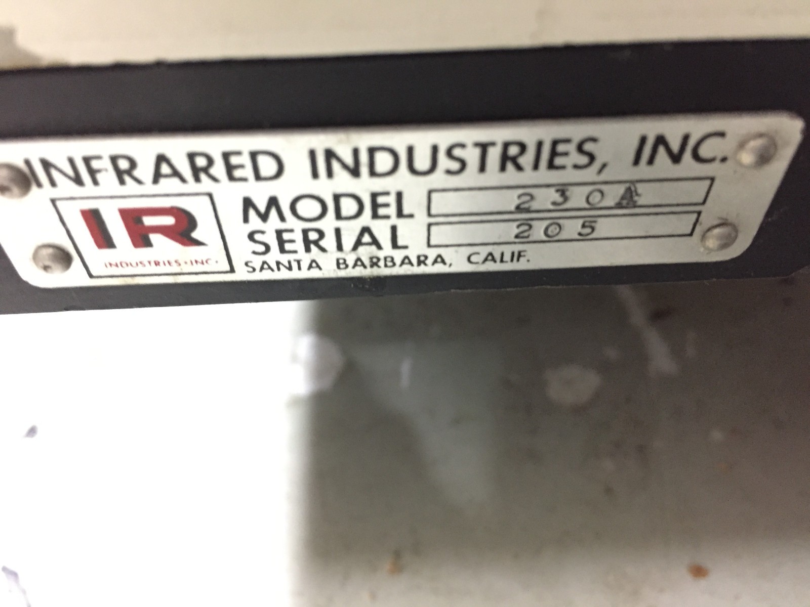 INFRARED INDUSTRIES LARGE LASER BEAM LAB COLLIMATOR OPTICAL INSTRUMENT COMPLETE
