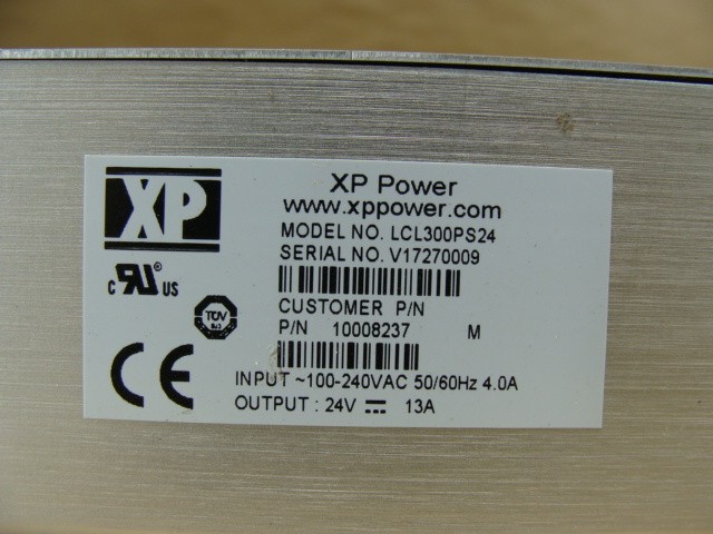 XP POWER CONVERTER POWER SUPPLY LCL300PS24 INPUT 100-240VAC 4.0A OUTPUT 24V 13A