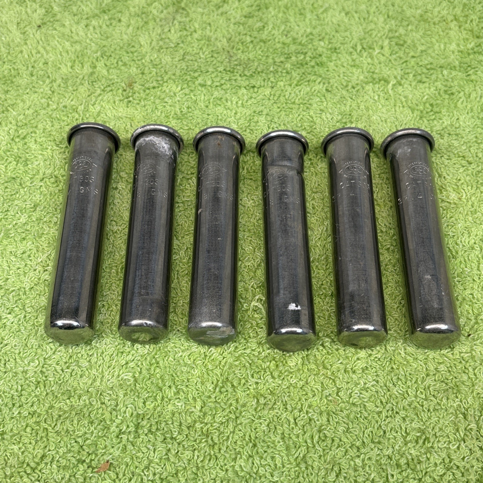 Lot of (6) 303 IEC 39.8 GMS centrifuge rotor tube Stainless Steel