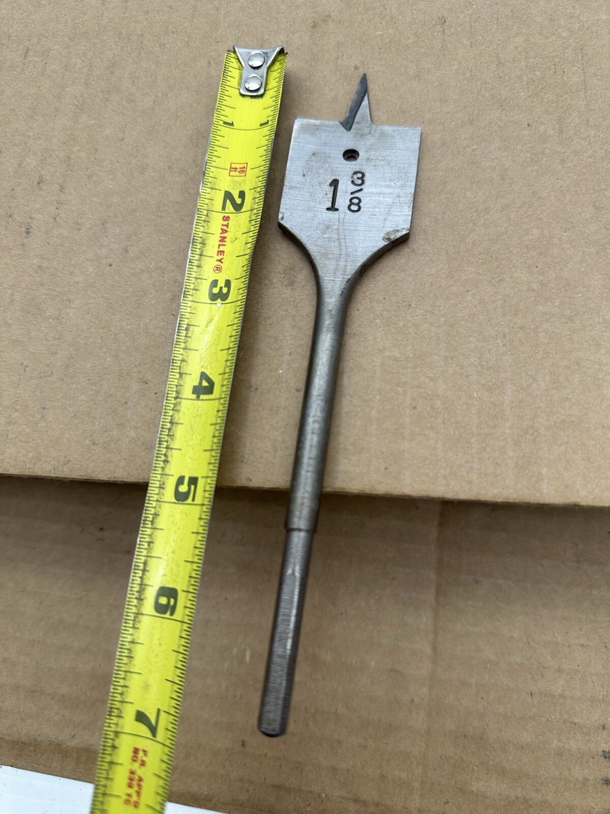 Vintage Irwin Wood Boring Electric Drill Bit Tool “88-PLUS” 1-3/8″ x 6″ Made USA