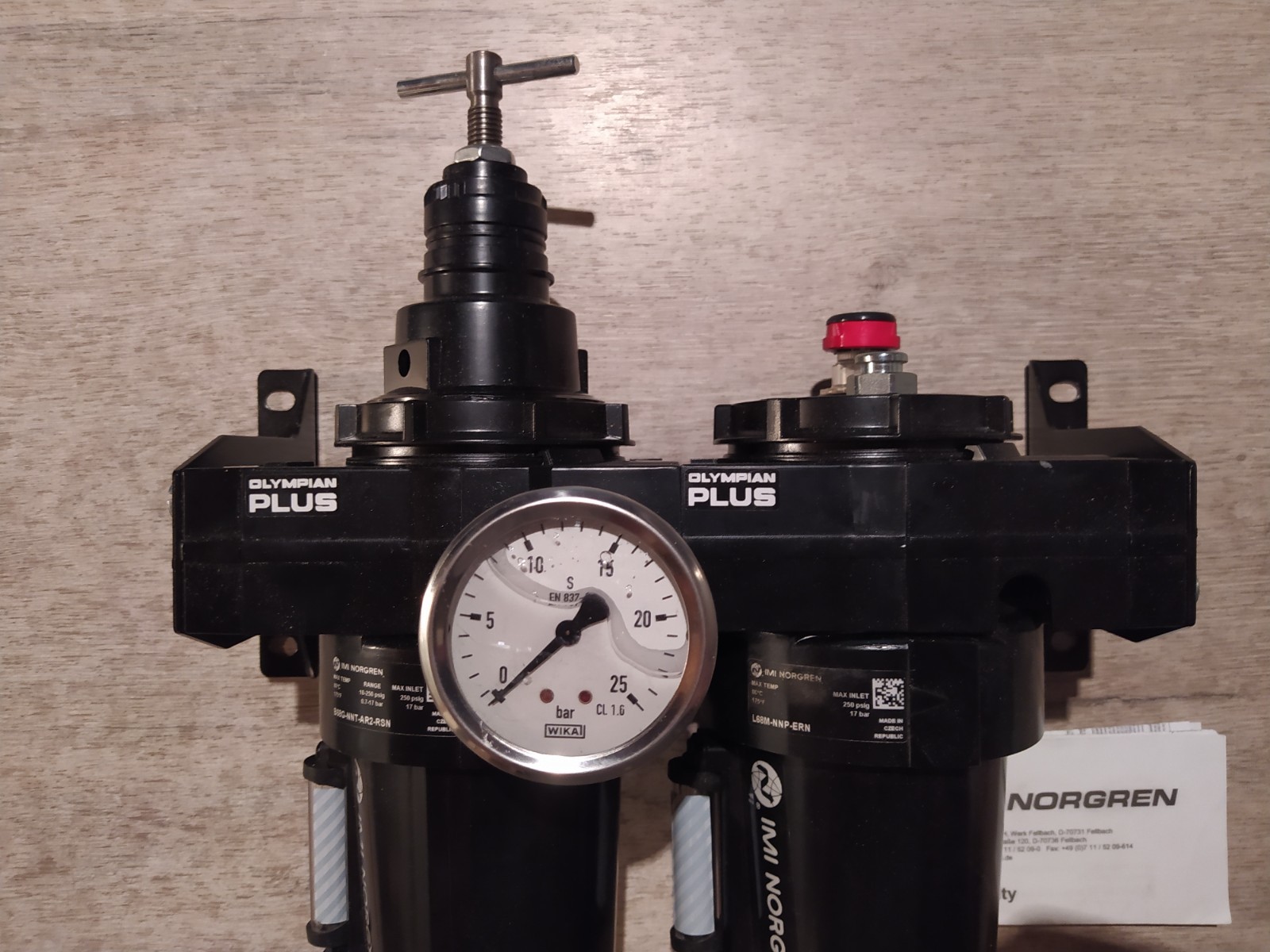 IMI NORGREN OLYMPIAN PLUS B68G-NNT-AR2-RSN + L68M-NNP-ERN AIR PREPARATION [NEW]