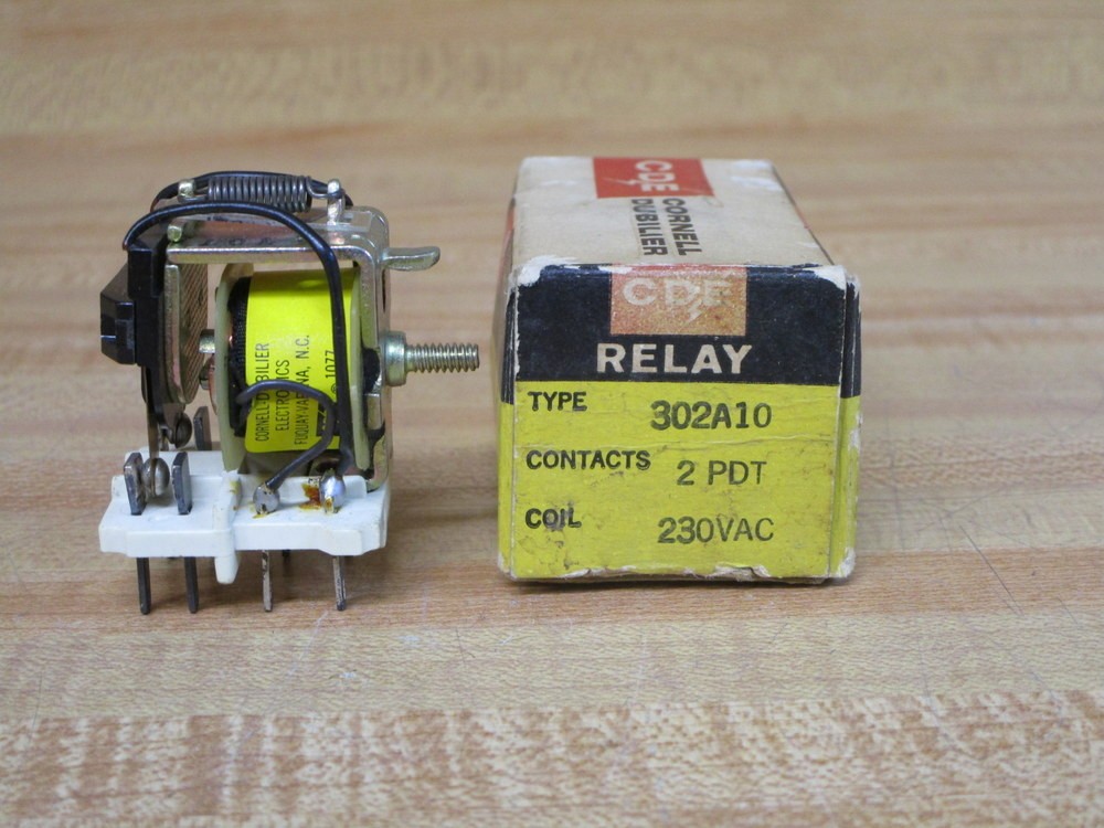 Cornell-Dubilier Electronics 302A10 CDE Relay