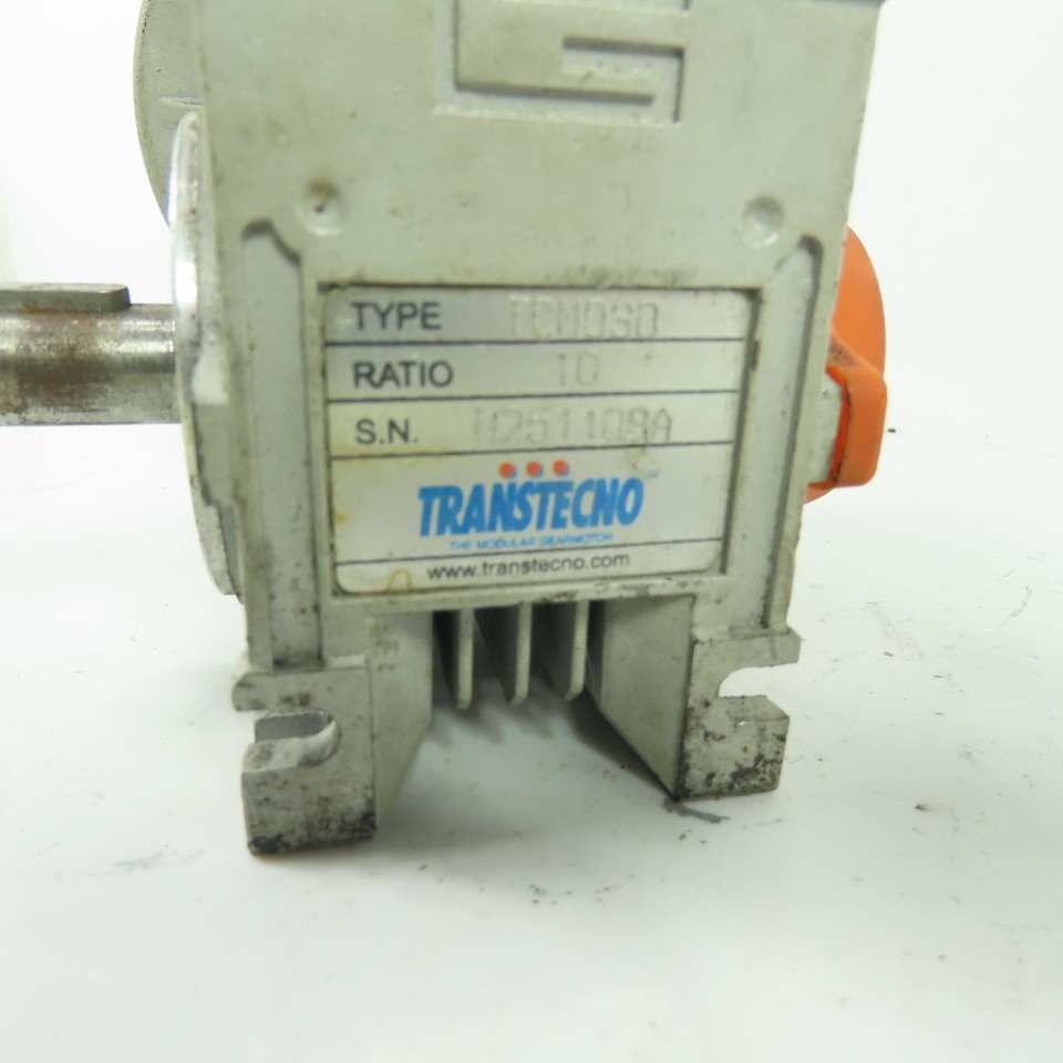 Transtecno TCM030 10:1 Ratio Gear Reducer 14mm Output Shaft 7/16″ Input Shaft