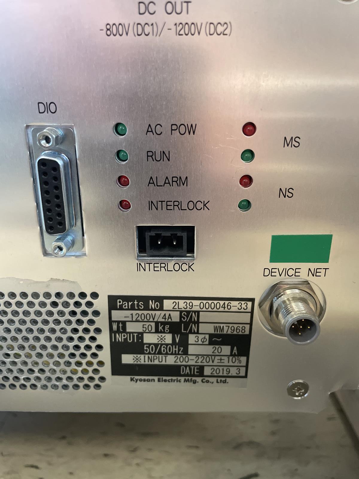 KYOSAN ELECTRIC HPK6R3ZI-TE8-PULSE-B 2L39-000046-33 1200V/4A 2019 GENERATOR
