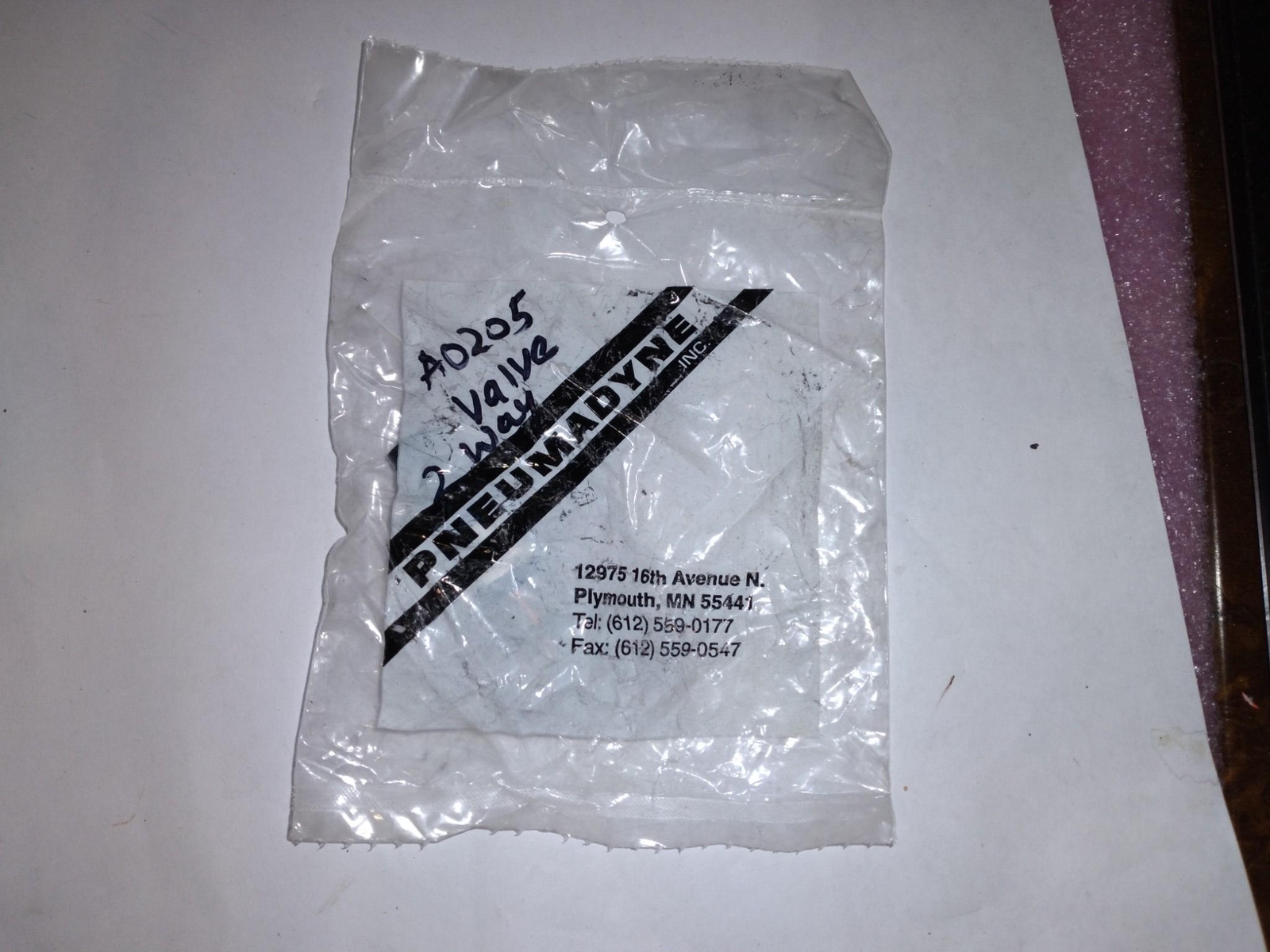 PNEUMADYNE A0205 VALVW A0-20-5