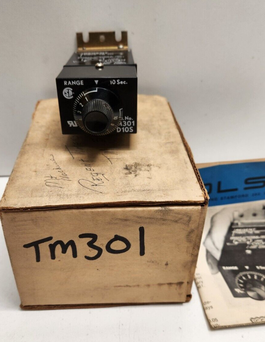 NEW OLD STOCK! REGENT 115V 0-10 SEC TIMER TM301-D10S