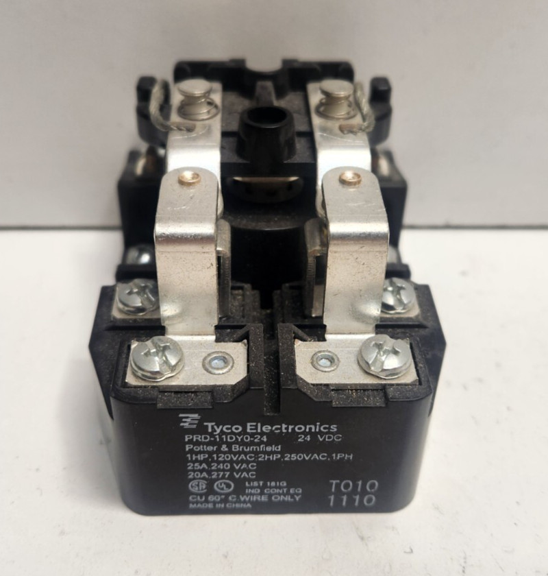 NEW NO BOX! TYCO POTTER & BRUMFIELD 25A 277V DPDT 24V COIL RELAY PRD-11DY0-24