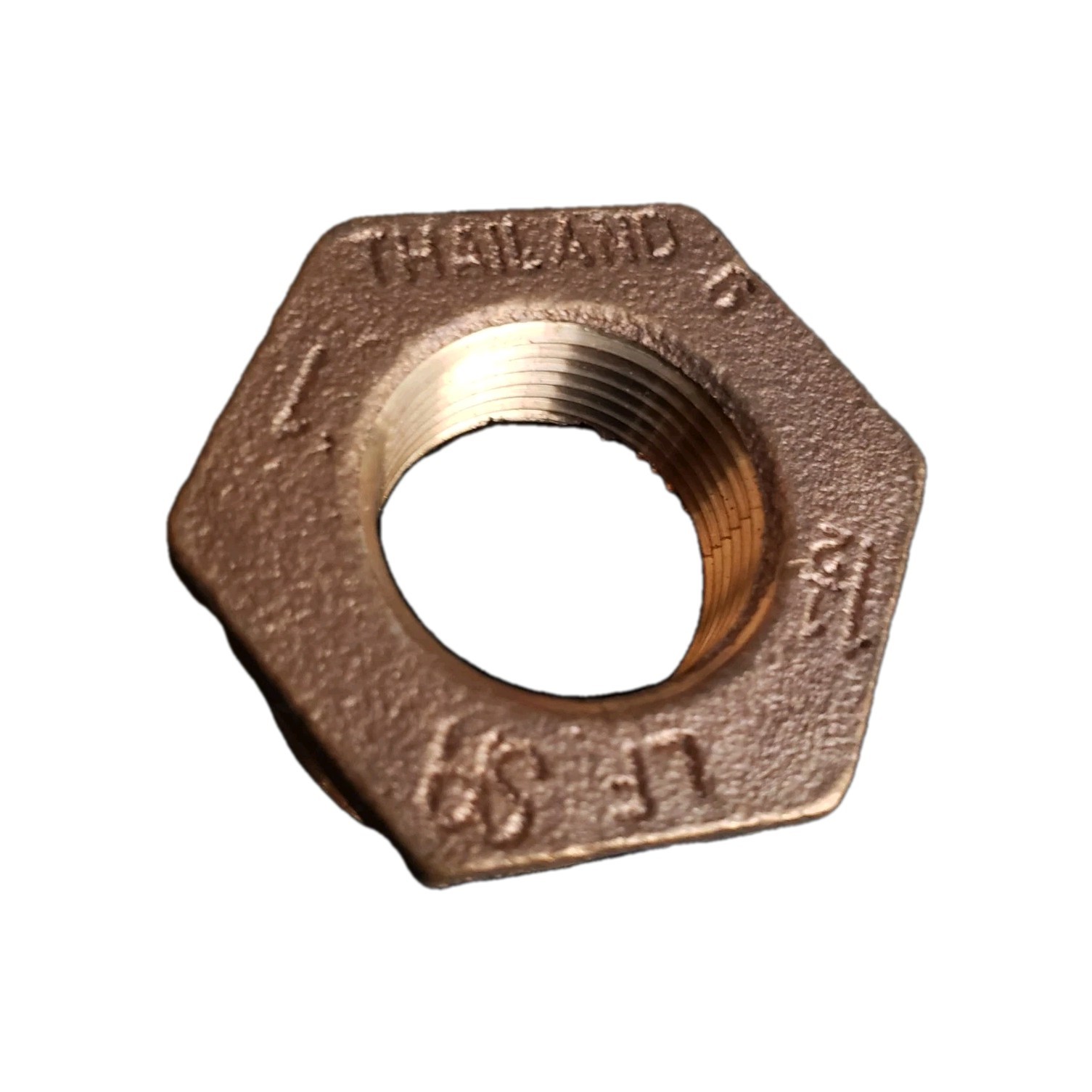 Brass Hex Reducing Bushing 1-1/2″ Male Threaded NPT x 1″ Female Threaded NPT