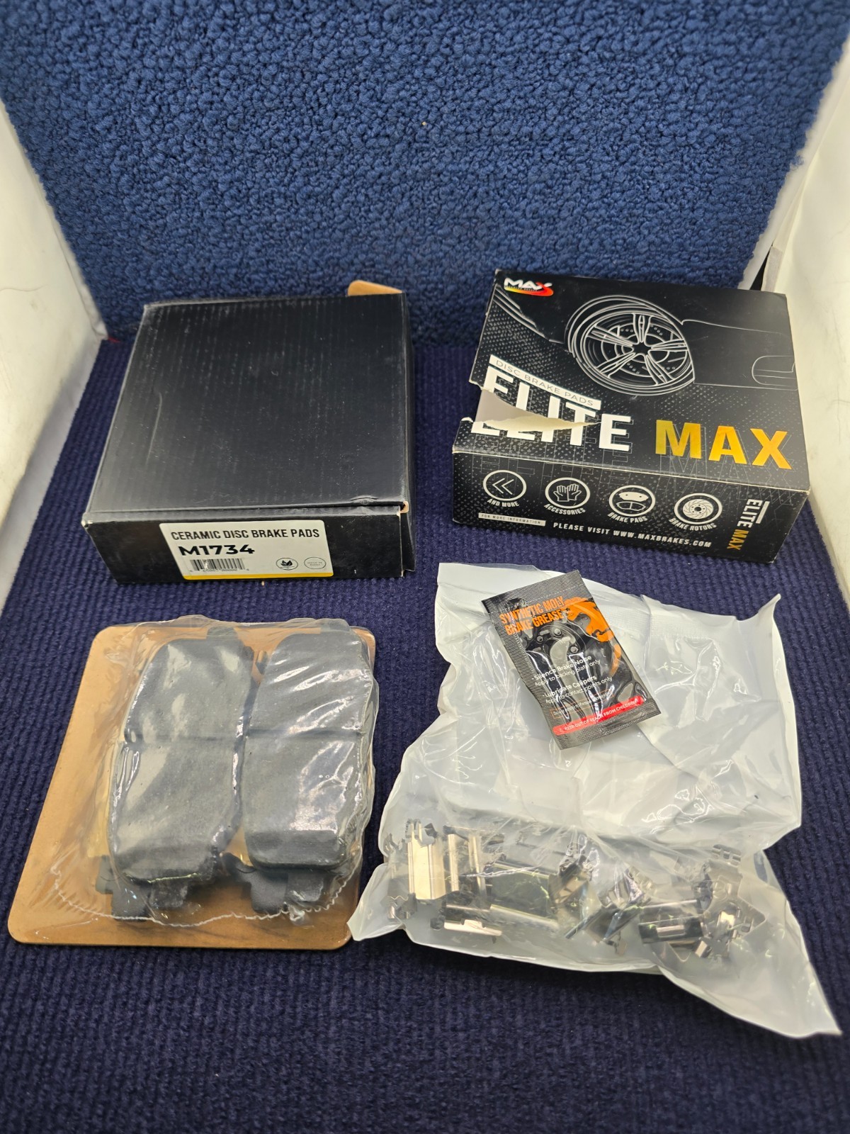 Max Advanced Brakes M1734 Ceramic Brake Pads For 2015 Chrysler 200 Jeep Cherokee