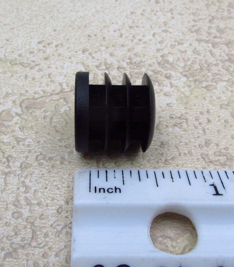 QTY 10 Plastic 5/8″ Inch OD, 14-23 Gauge Round Tube End Cap Insert Plug Glide