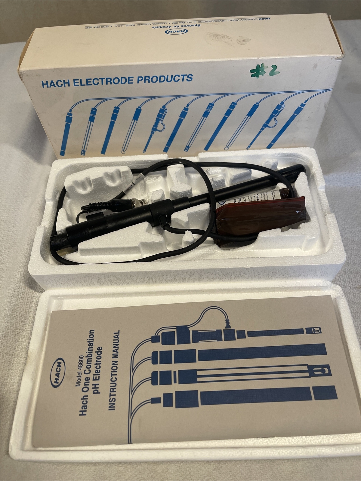 HACH ELECTRODE PRODUCTS 48600 HACH ONE COMBINATION pH Electrode WITH TEMPERATURE