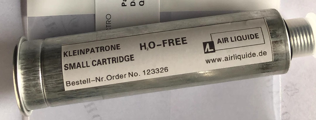 Spectro Ametek Small Cartridge H2O Free Water Absorb Argon Purging Tube 78060017
