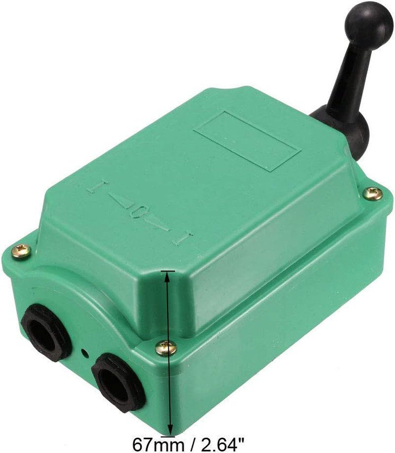 Uxcell Drum Switch QS-30 3 Positon Forward/Off/Reverse Motor Control Plastic She