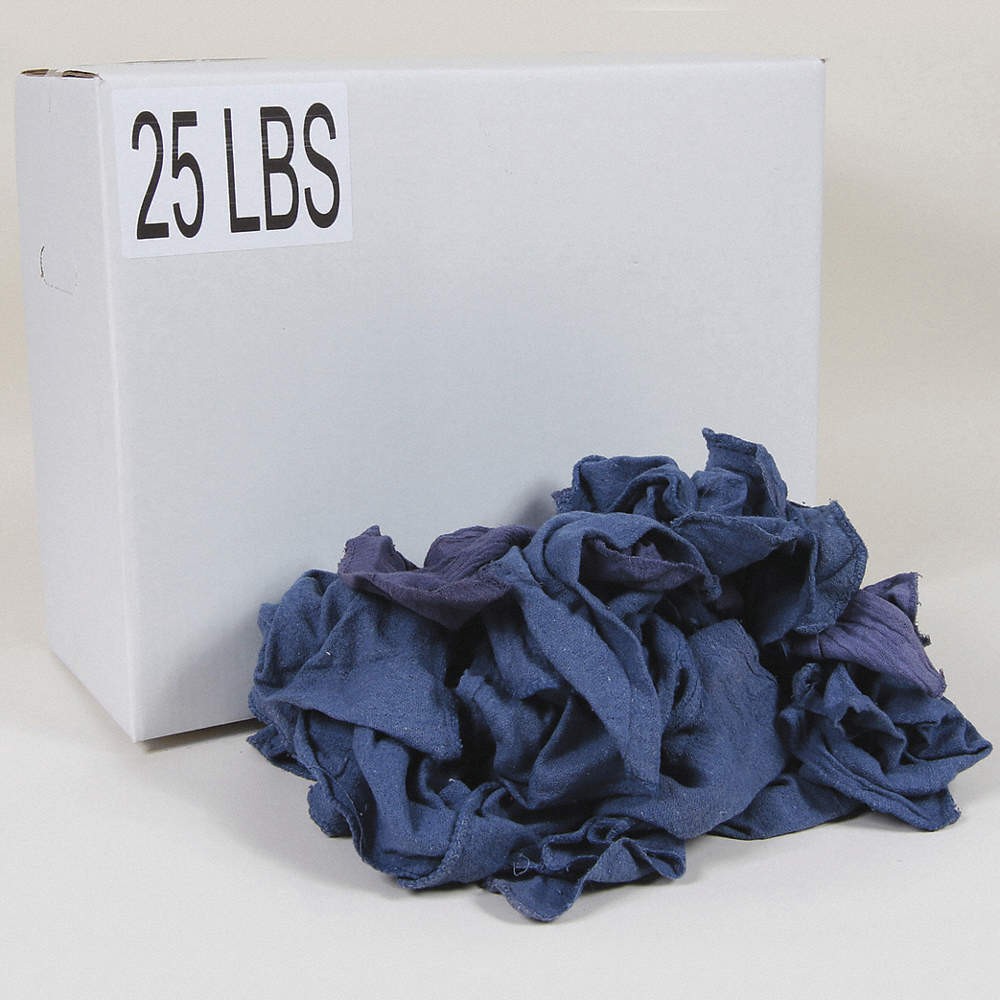 GRAINGER APPROVED G315025PC Cloth Rag,Reclaimed,Size Varies 3U587
