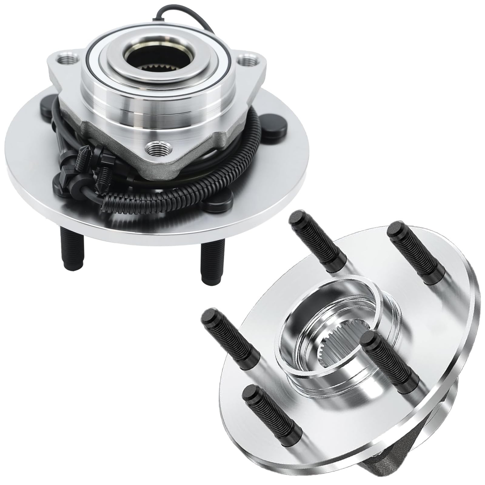 515151 Pair 2 Front Wheel Hub & Bearing Assembly for 2012-2018 Ram 1500 (Excl…