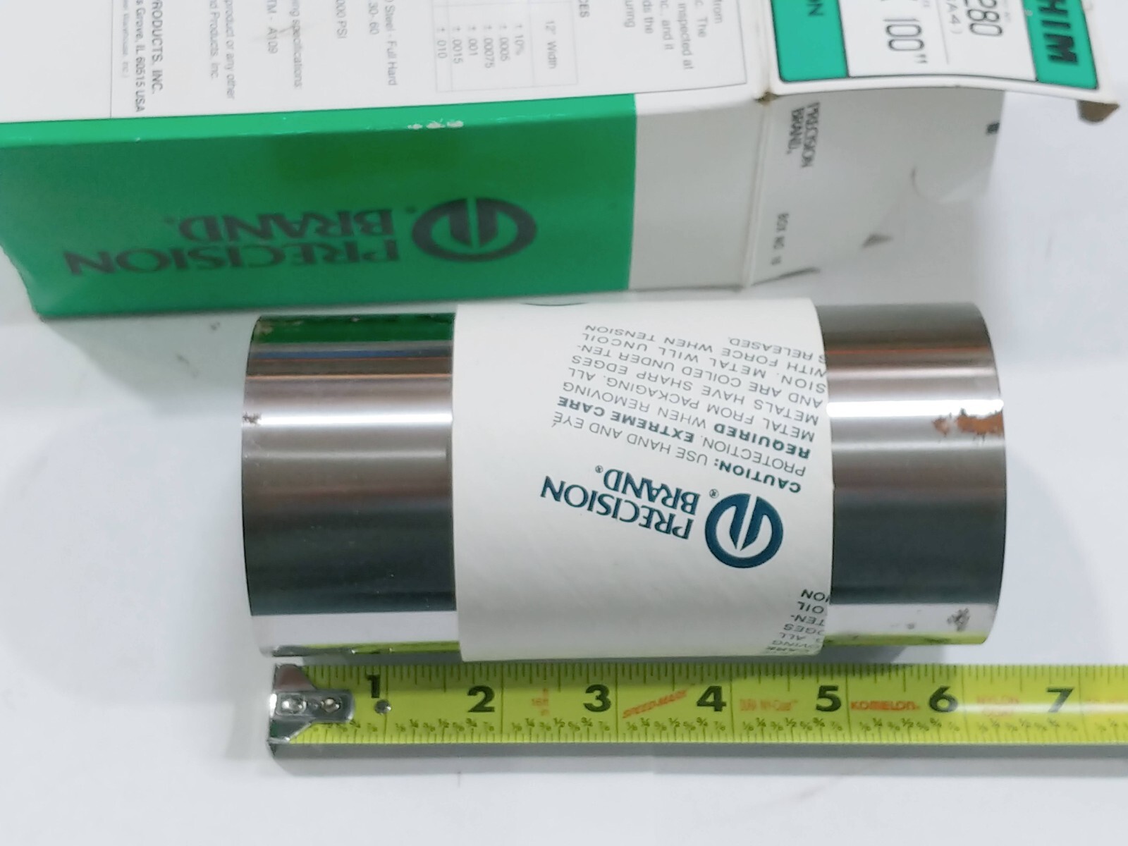 0.004″ .102mm 6″ x 100″ Precision Steel Shim Roll 16280 16A4 1008-1010