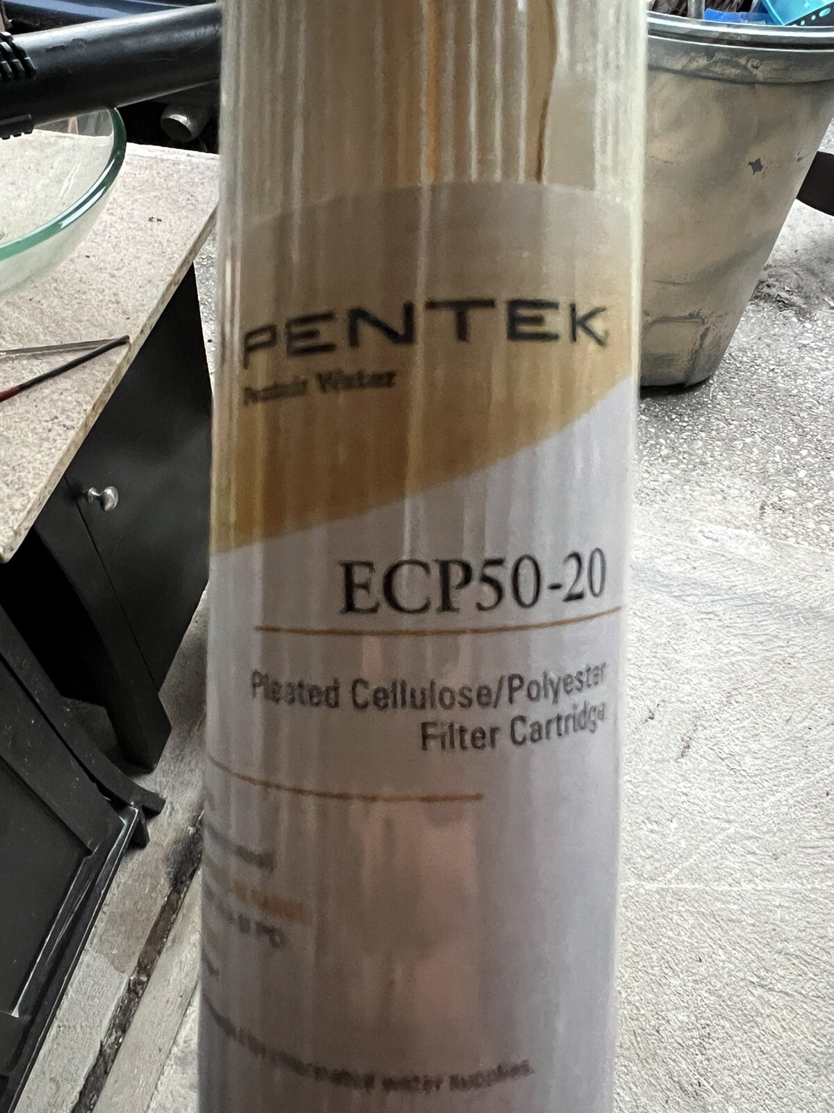 Lot of 6 Pentek ECP50-20 Filter Cartridges 255488-43 New Surplus 50 Micron