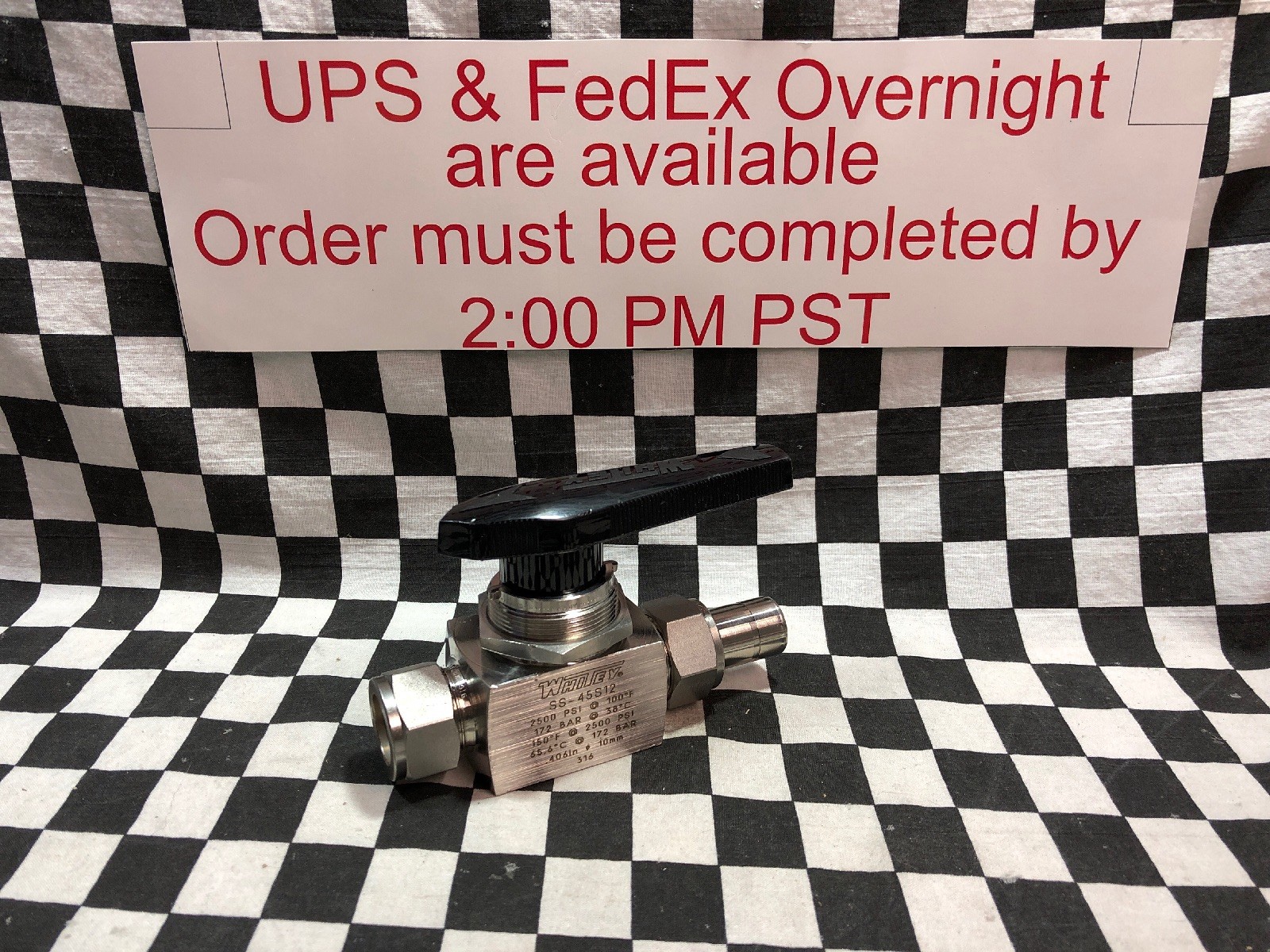 WHITNEY SS-45S12, SS45S12, BALL VALVE 3/4″, SHIPSAMEDAY#1181N1