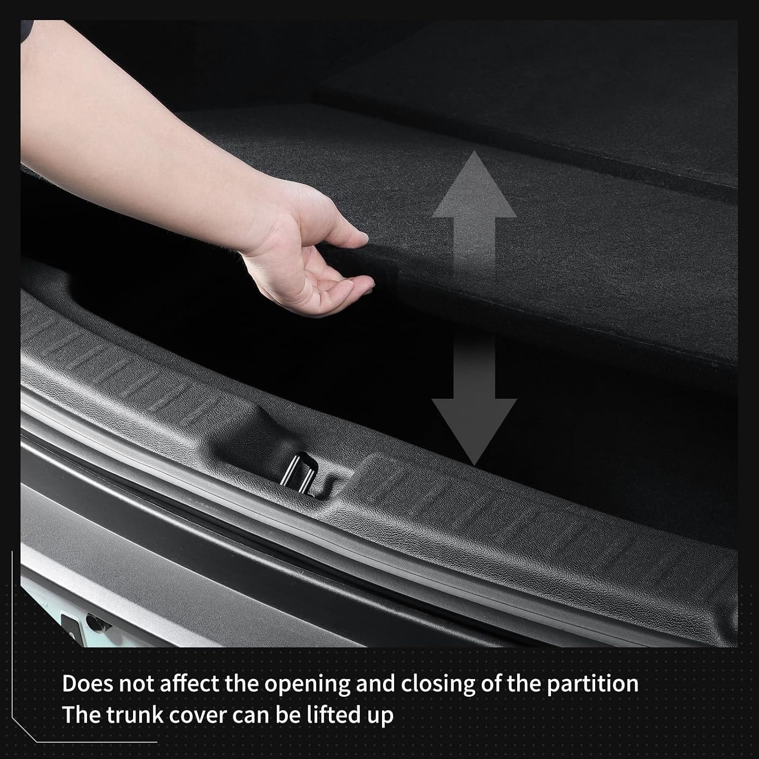 2PCS Trunk Tailgate Mat & Rear Bumper Guard for Tesla Model Y Juniper 2025 2026