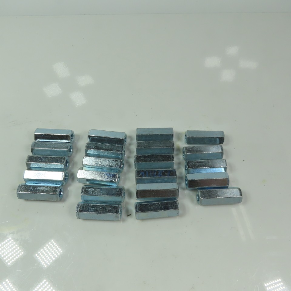3/8-16 x 1-3/4L Hex Rod Coupling Nuts Threaded Rod Connectors Zinc Lot/24