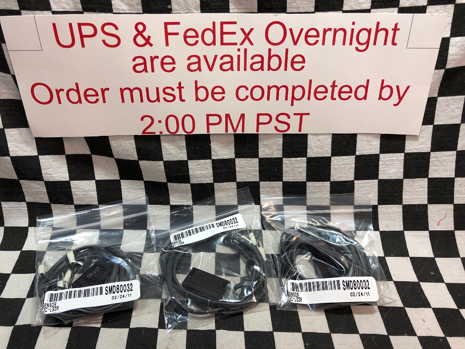 Lot Of 3 OMRON SENSOR REFLECTIVE, E3C-LS3R, E3CLS3R, SMD80032, SHIPSAMEDAY