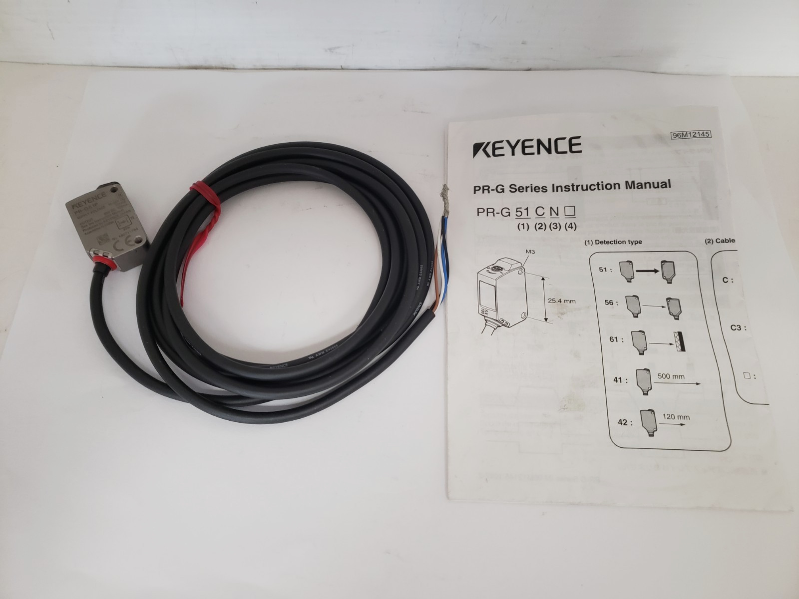 KEYENCE PR-G51P PHOTOELECTRIC SENSOR THRUBEAM 10-30 VDC NNB