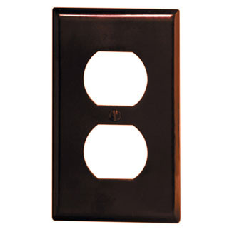 Leviton 85003 1-Gang Duplex Receptacle Wall Plate Standard Size