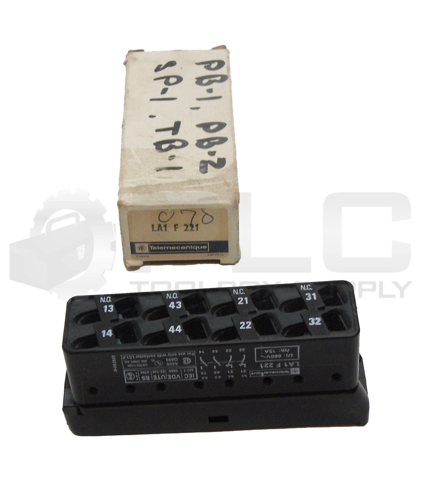 NEW TELEMECANIQUE LA1 F 221 CONTACT BLOCK 660V 15A