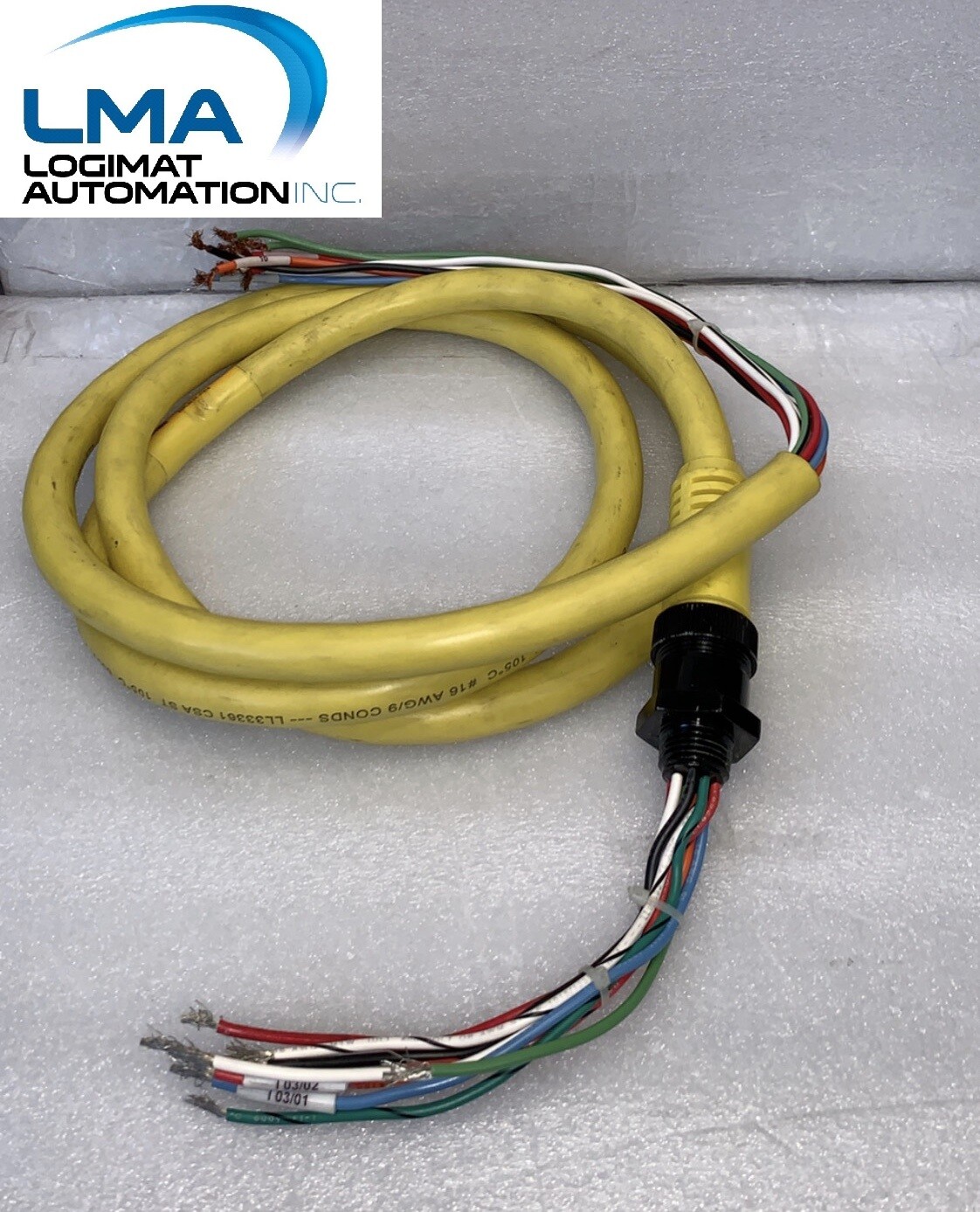 BRAD HARRISON / WOODHEAD 309000A01F120 FEMALE 9P 6-1/2 FT 16/9 AWG PVC CORP