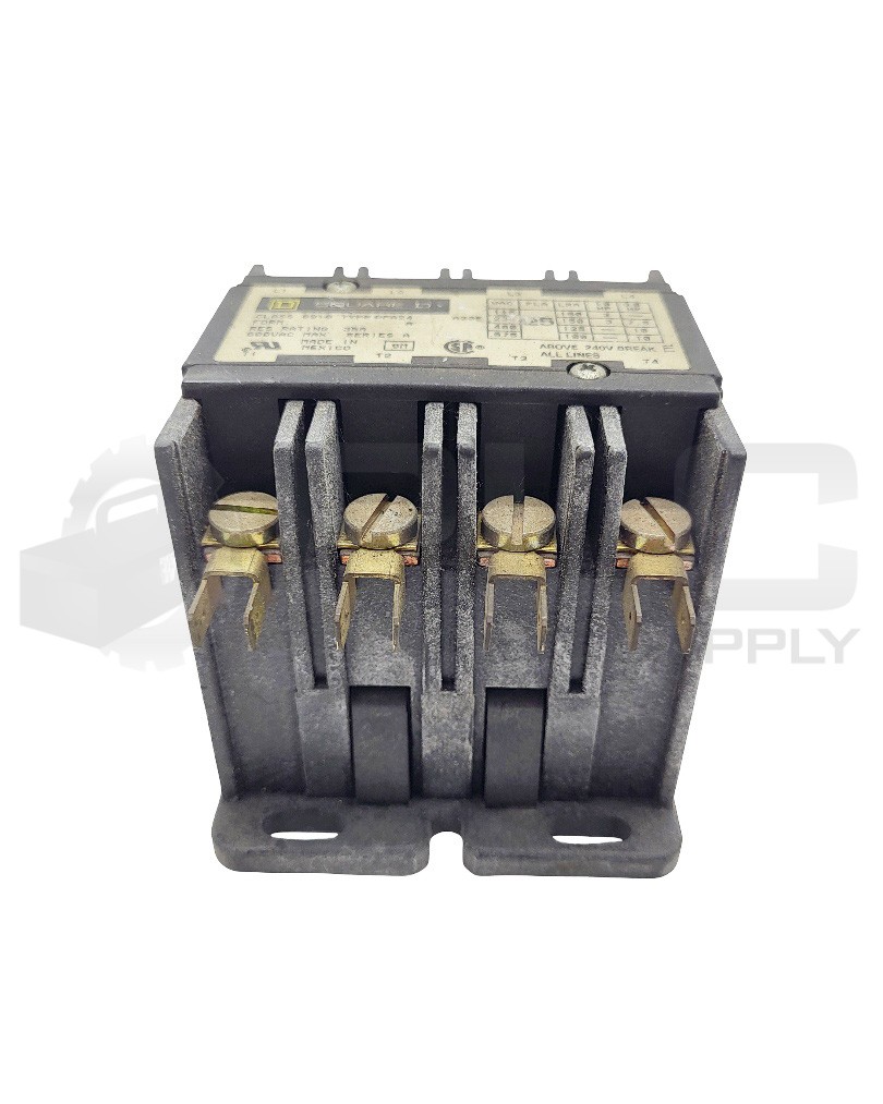 SQUARE D 8910 DPA24 /A CONTACTOR 35A W/ CL 9998 TY DA2 V02 120V/60HZ 110V/50HZ