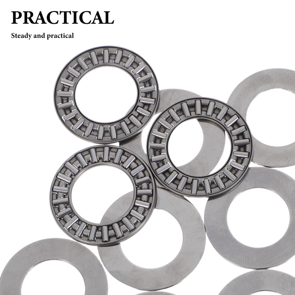 4 Pcs Single Direction Thrust Bearing Miniature Bearings Metal Axial Flat