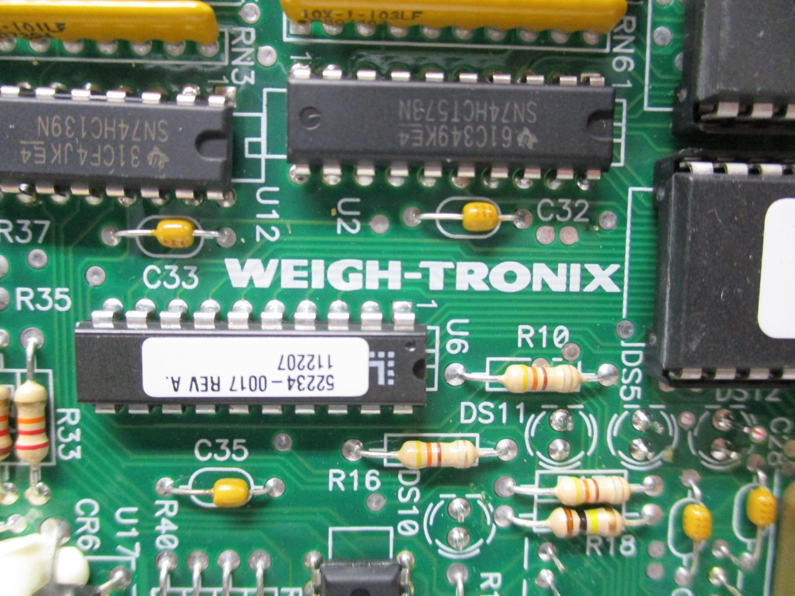 WEIGH-TRONIX 62091-0019 REV. J UNMP