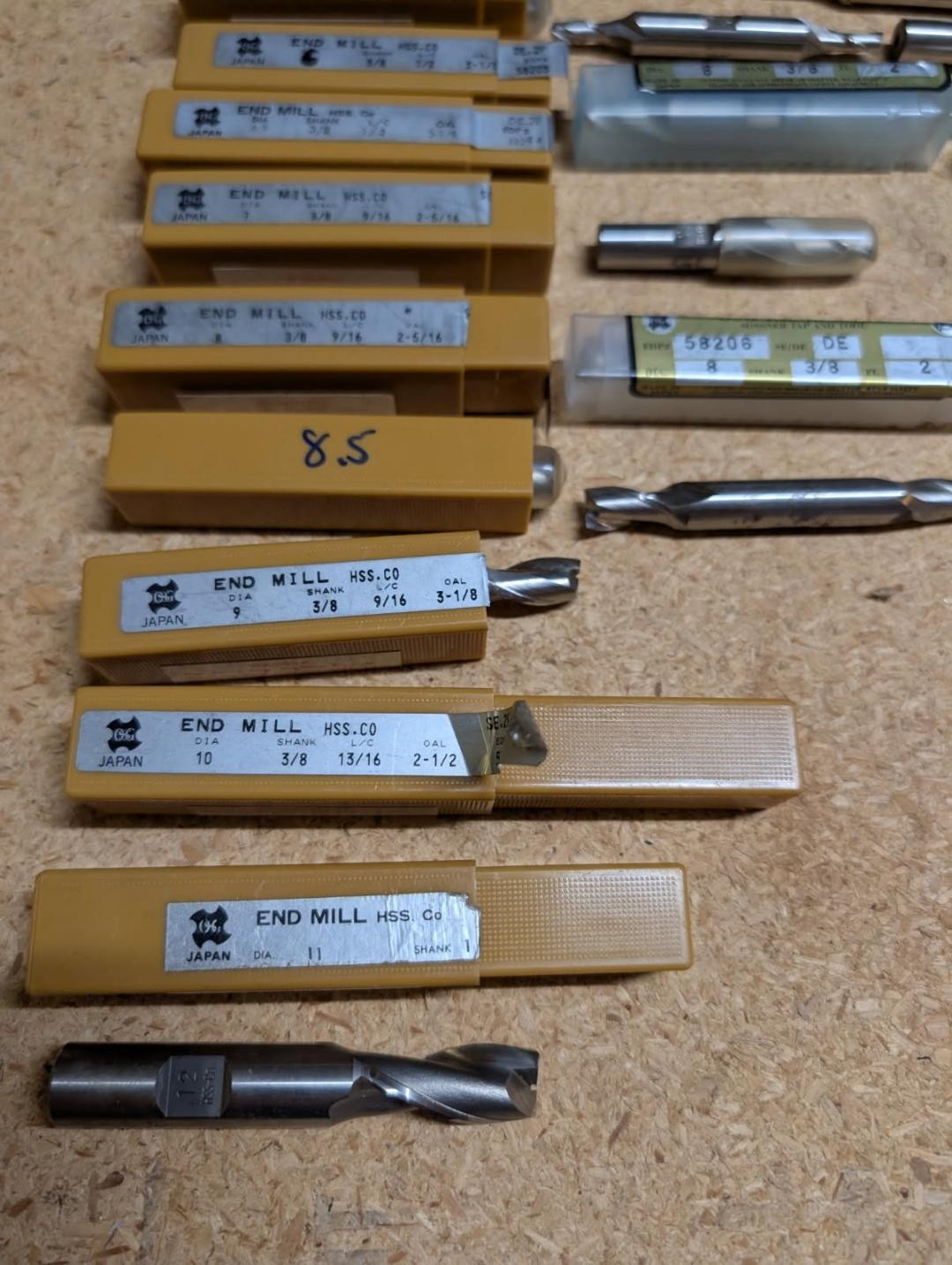 47 Piece Lot of OSG Metric End Mills