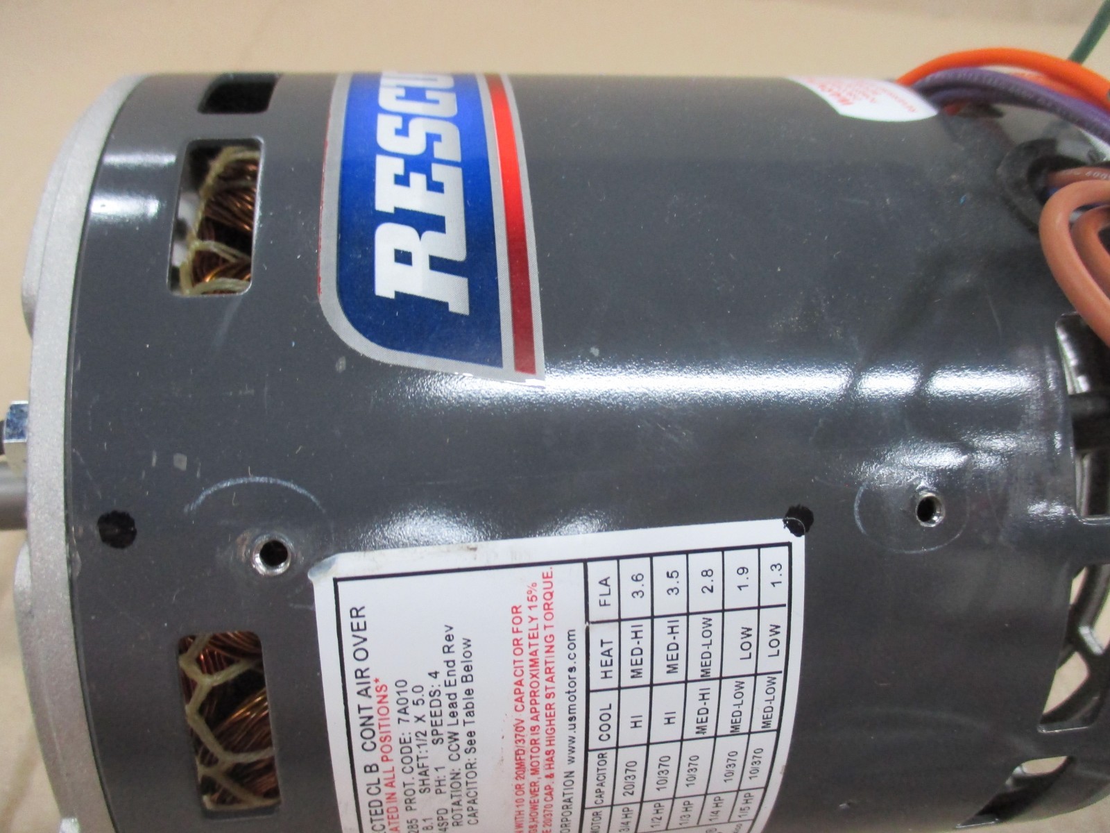 K55HXDVV-1285 US MOTOR ELECTRIC MOTOR 3/4HP