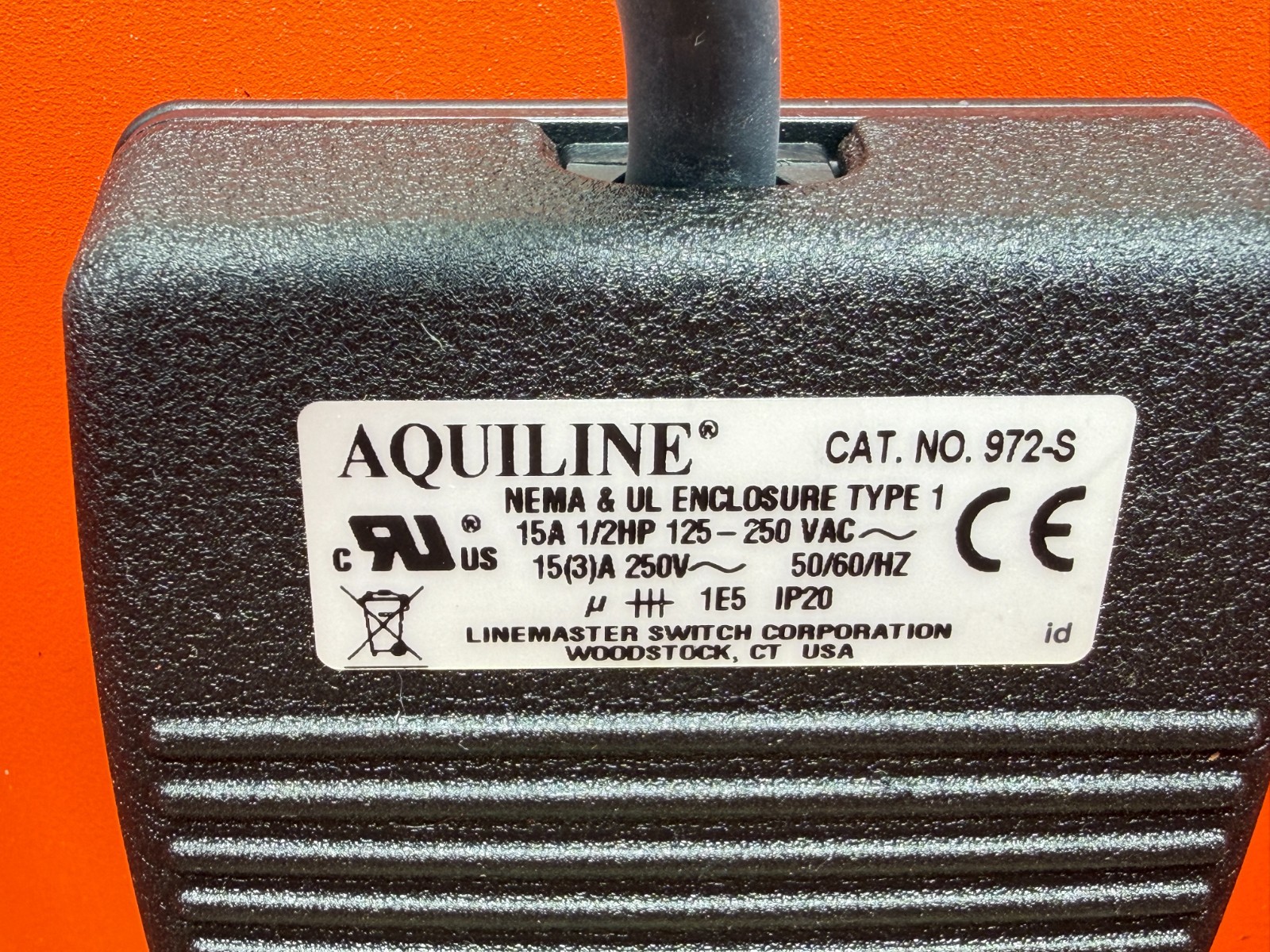 Amada 4-37139-01 Two-Stage Foot Switch w/ Guard, Linemaster Aquiline 972-S