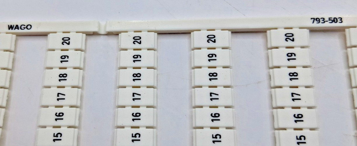 Wago 793-503 Terminal Block Marker – Lot of 10