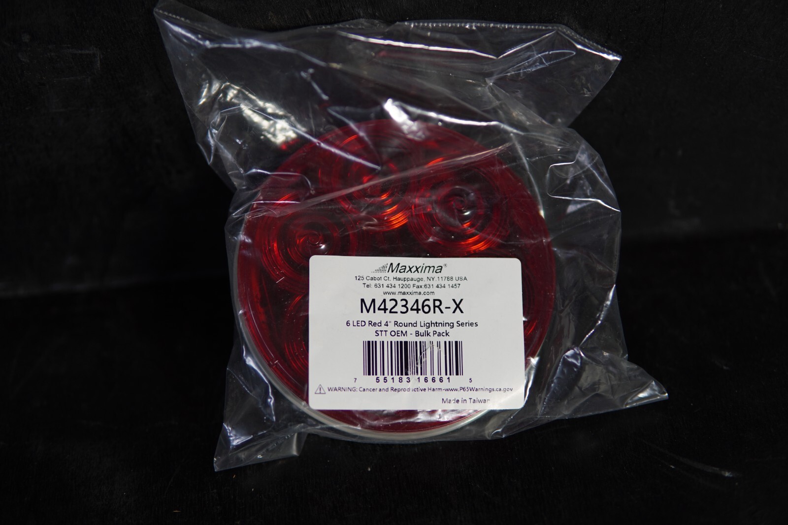 Maxxima M42346R 4” Round Red STT Lighting Series