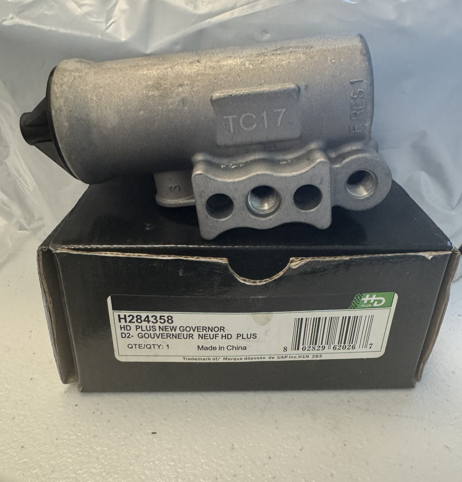 Genuine HD Plus H284358 Air Brake Compressor HD Plug Governor