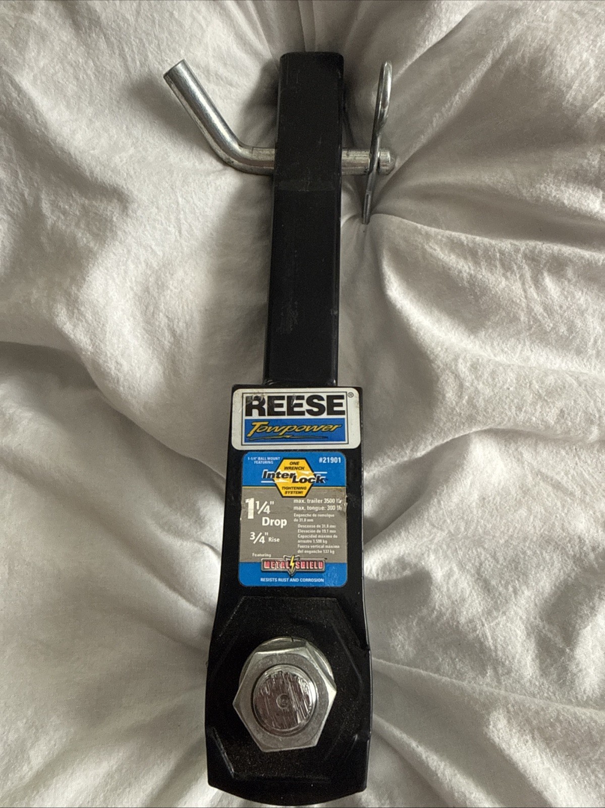 Reese 21901 Draw Bar, Class Ii, Iii, 3500 Lb, 9 In, Reese Towpower With Ball