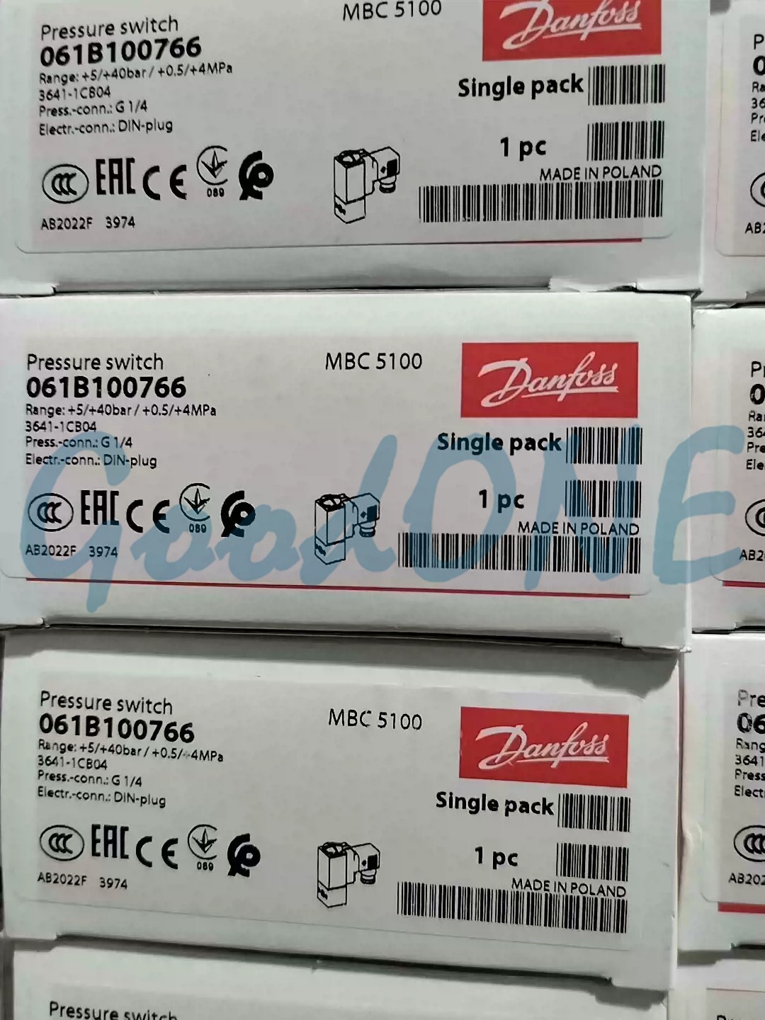 1PC New Danfoss MBC5100 Pressure Switch 061B510266 40~400BAR