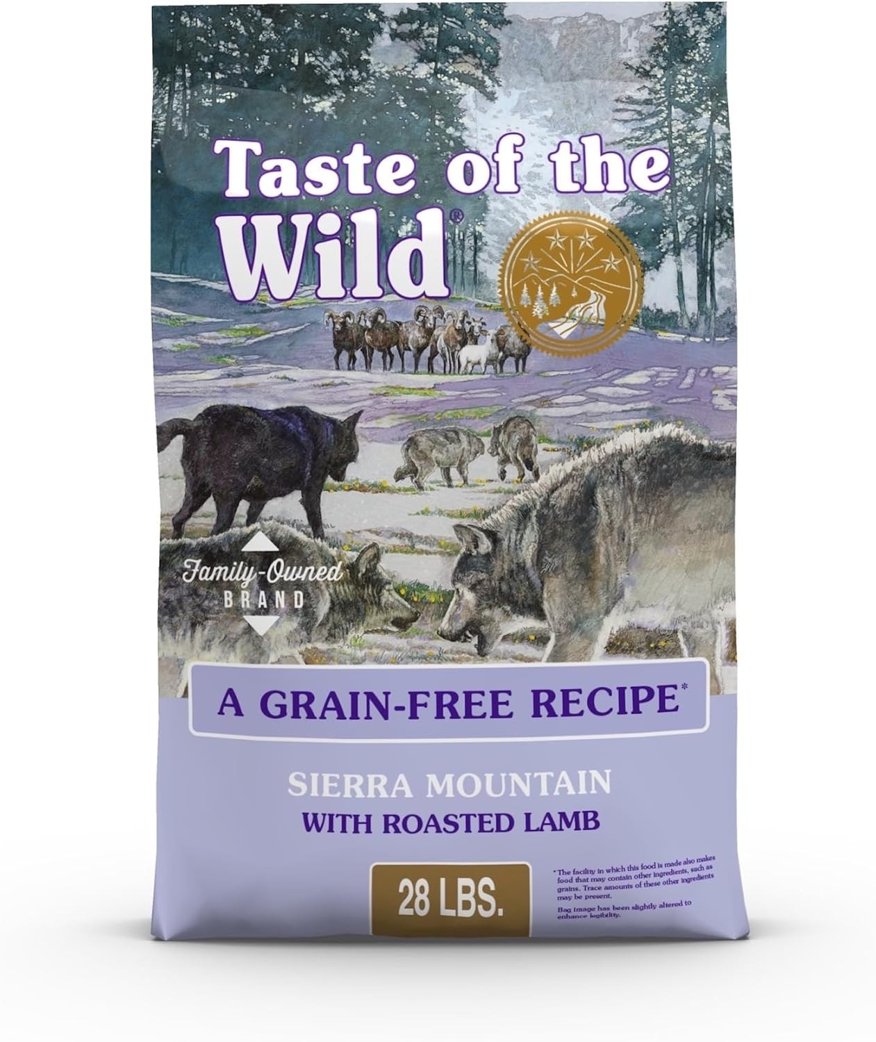 Taste of the Wild Sierra Mountain Canine Recipe Roasted Lamb Dry Dog Food, 28 lb