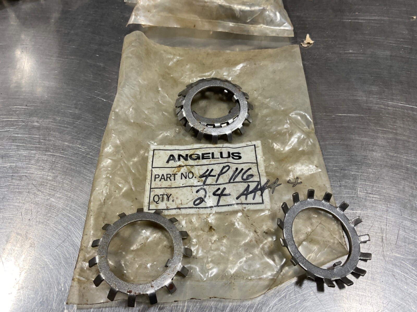 6 ANGELUS SANITARY CAN MACHINE LOCK WASHERS NEW