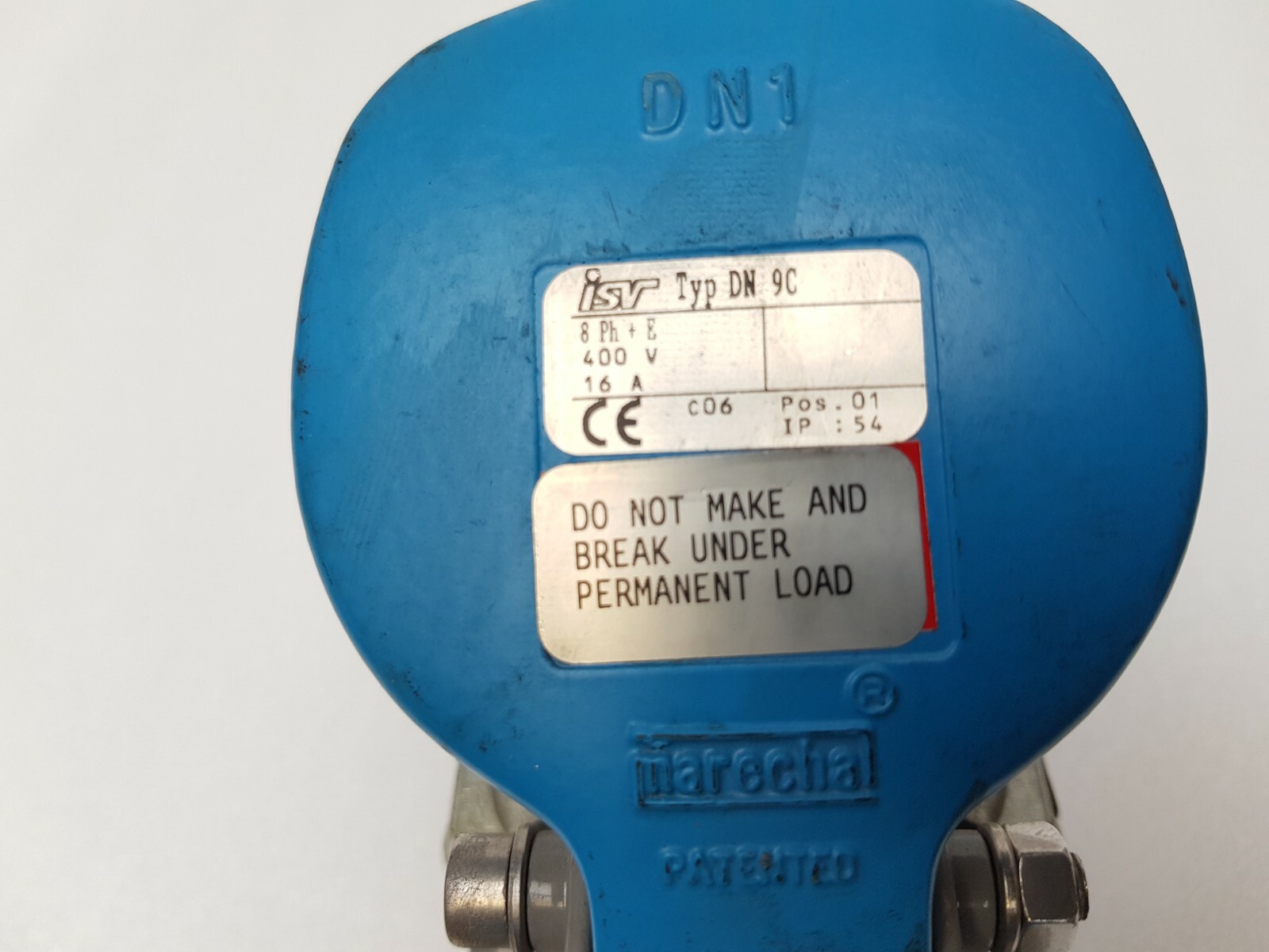 ISV type dn 9c Marechal Multicontact connector 8 Ph + E, 400V, 16A