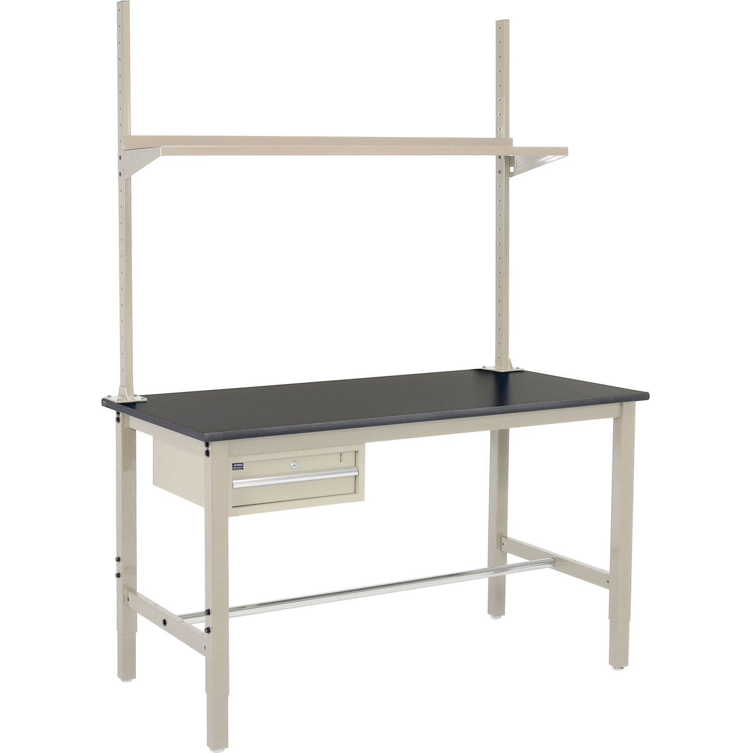 60″W x 30″D Workbench 1-5/8″ Thick Phenolic Resin Safety Edge with Drawer