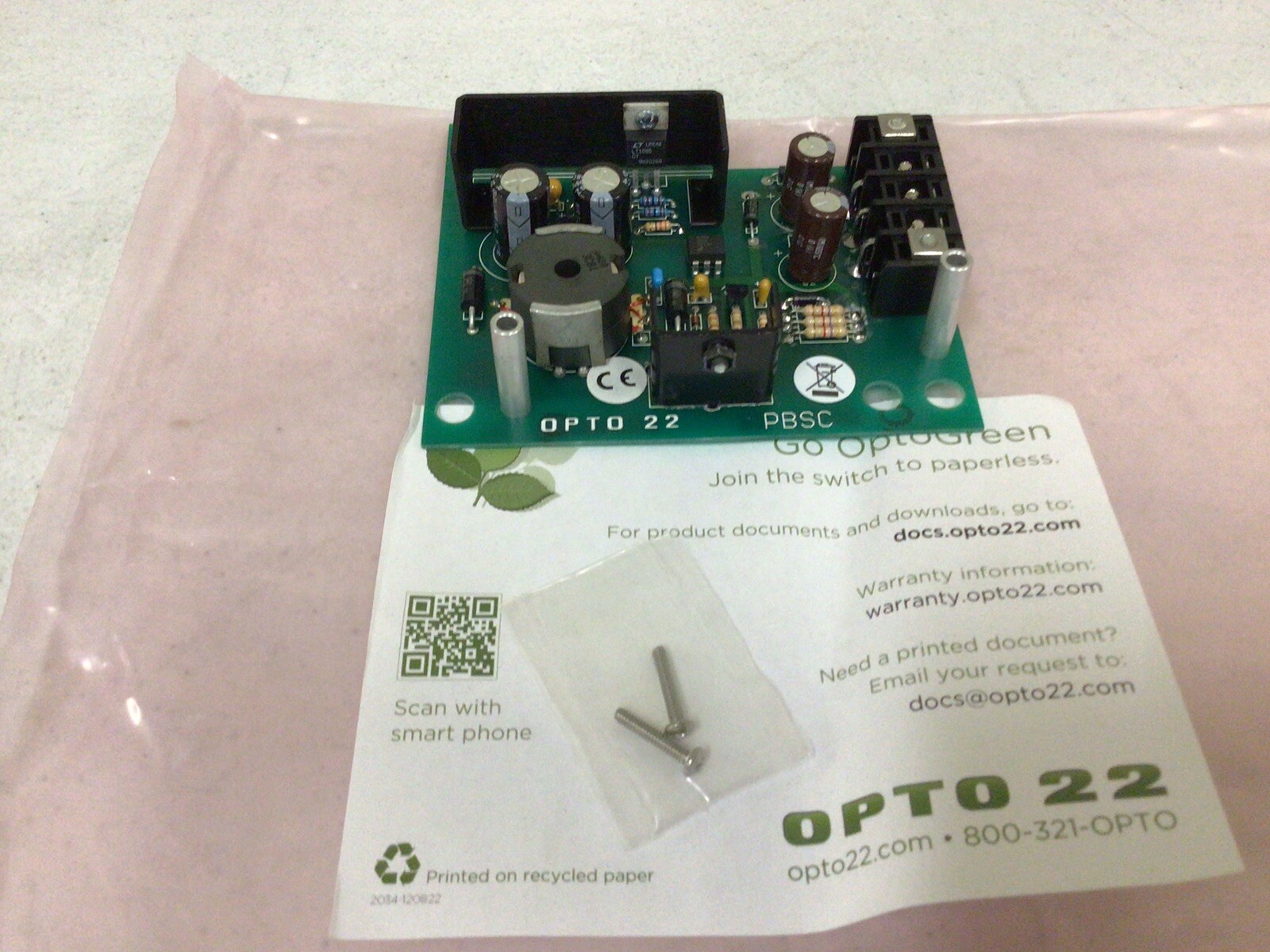 NEW, OPTO 22 PBSC 001864G / 1864G POWER SUPPLY BOARD, 1 ROCK 1797, FREE SHIPPING