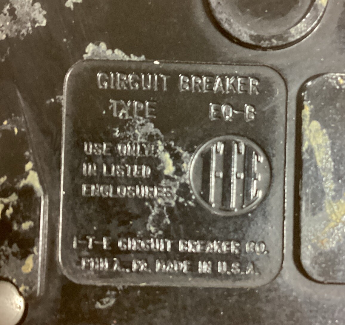ITE Circuit Breaker BQ3B030 Type EQ-B 30A 3 Pole
